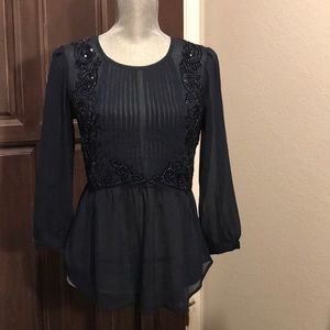 Maeve brand beaded top